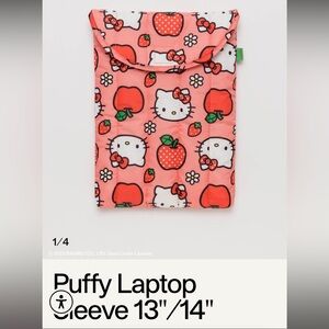 Baggu Hello Kitty puffy laptop sleeve